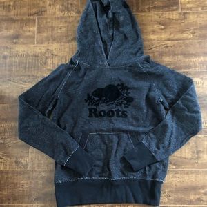 Roots black and grey hoodie